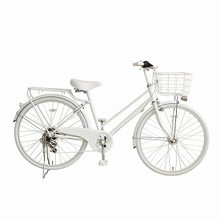 自転車 citybike ツヤケシホワイト ATB266 [外装6段 /26インチ