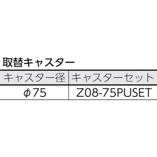 TRUSCO　ラビットワゴン　700X450　ウレタン車輪　W色 RBW-773U W