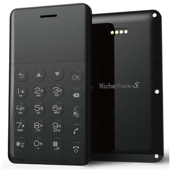 NichePhone-S黑色"MOB-N17-01BK"Android 4.2.0.96型、RAM/ROM： 无512MB/256MB nanoSIMx1 SIM移动电话_1