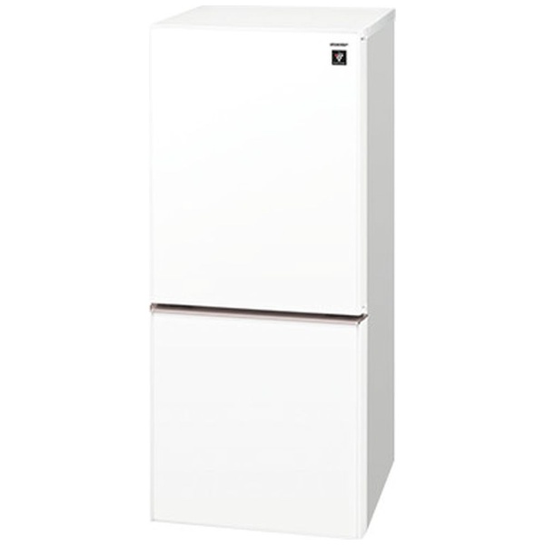 SJ-GD14D-W 冷蔵庫 プラズマクラスター冷蔵庫 クリアホワイト [2ドア 
