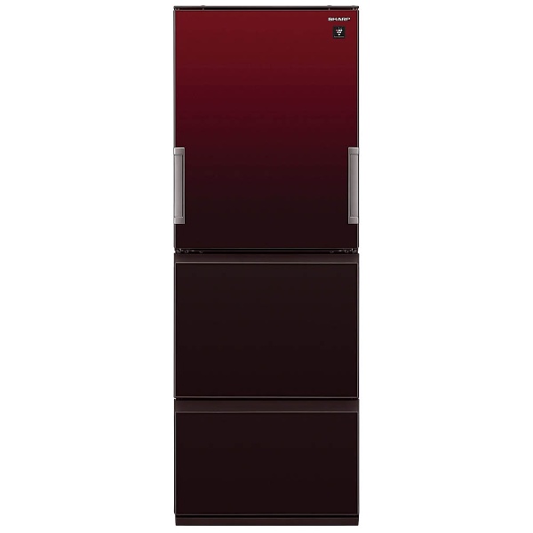 SJ-GW36D-R 冷蔵庫 プラズマクラスター冷蔵庫 グラデーションレッド [3ドア /左右開きタイプ /355L] 【お届け地域限定商品】