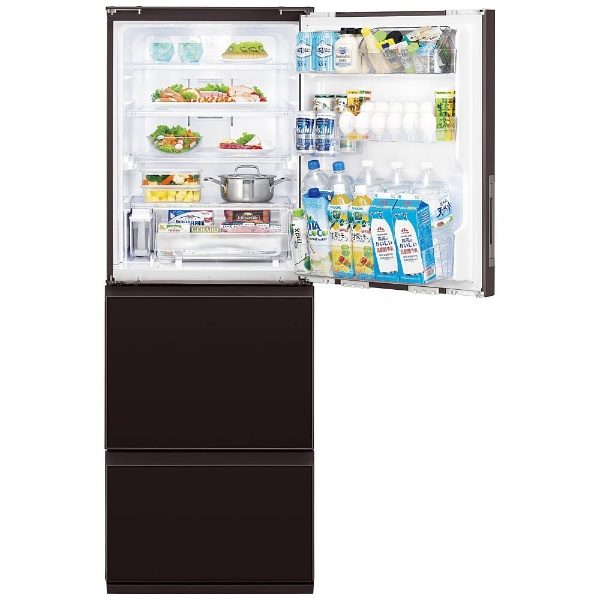 SJ-GW36D-R 冷蔵庫 プラズマクラスター冷蔵庫 グラデーションレッド [3 
