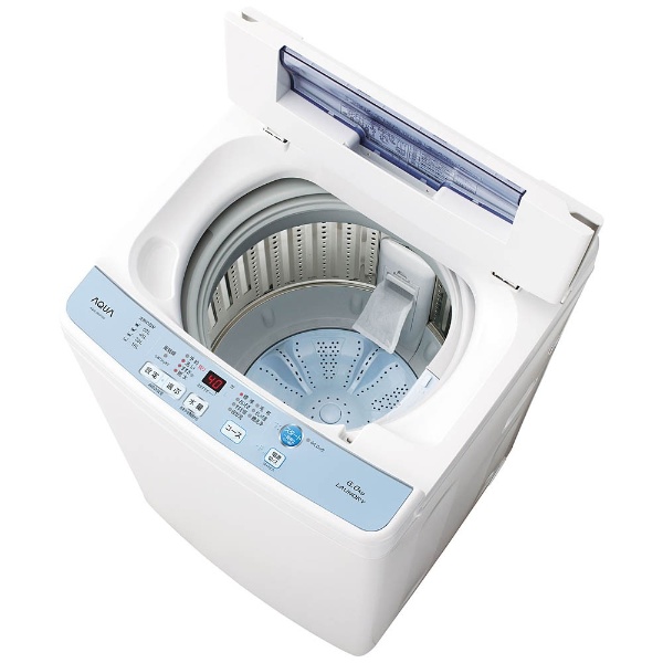 AQW-S60F-W 全自動洗濯機 ホワイト [洗濯6.0kg /乾燥機能無 /上開き]
