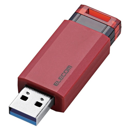 USBメモリ (Chrome/iPadOS/iOS/Mac/Windows11対応) レッド MF-PKU3016GRD [16GB /USB TypeA /USB3.1 /ノック式]