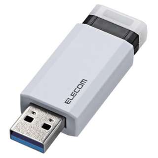 USBメモリ (Chrome/iPadOS/iOS/Mac/Windows11対応) ホワイト MF-PKU3032GWH [32GB /USB TypeA /USB3.1 /ノック式]