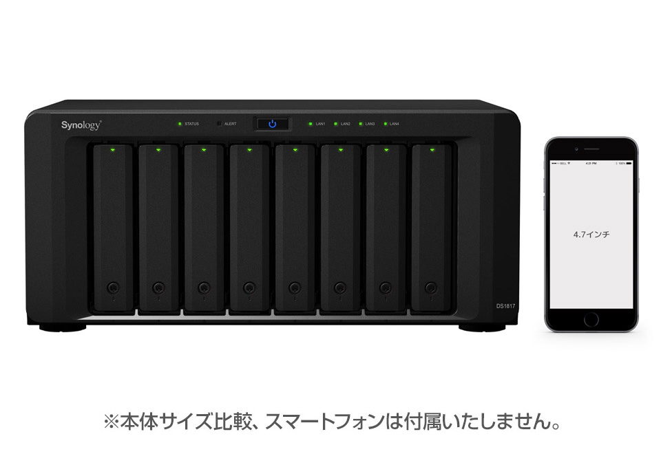 NASキット【HDD/SSD無】2.5/3.5インチ（8ベイ） DiskStation DS1817 SYNOLOGY｜シノロジー 通販 |  ビックカメラ.com