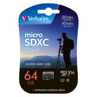 microSDXCJ[h Verbatim(o[xC^j MXCN64GHJZV3 [64GB /Class10] yïׁAOsǂɂԕiEsz