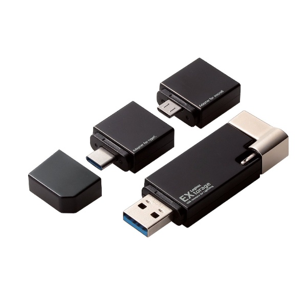 ビックカメラ.com - LMF-LGU3A032GBK USBメモリ LMF-LGU3AGBK シリーズ ブラック [32GB /USB3.1  /USB TypeA＋Lightning /キャップ式] 【処分品の為、外装不良による返品・交換不可】