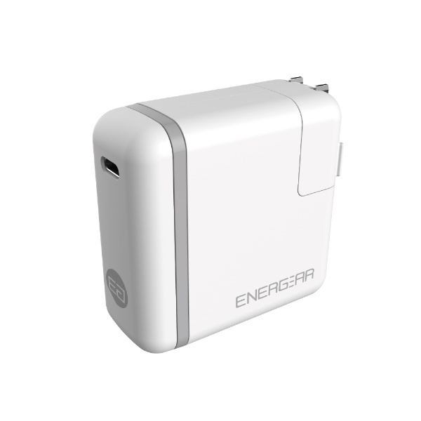AC - USBŴ USB-CUSB-C֥ ΡPC֥åб 46W [1ݡȡUSB-C /USB Power Deliveryб] Energear ۥ磻 E00460A1CWHTUS