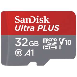 microSDHCカード[32GB/Class10] ウルトラ シリーズ Ultra PLUS SDSQUBC-032G-JB3CD [Class10 /32GB]_1