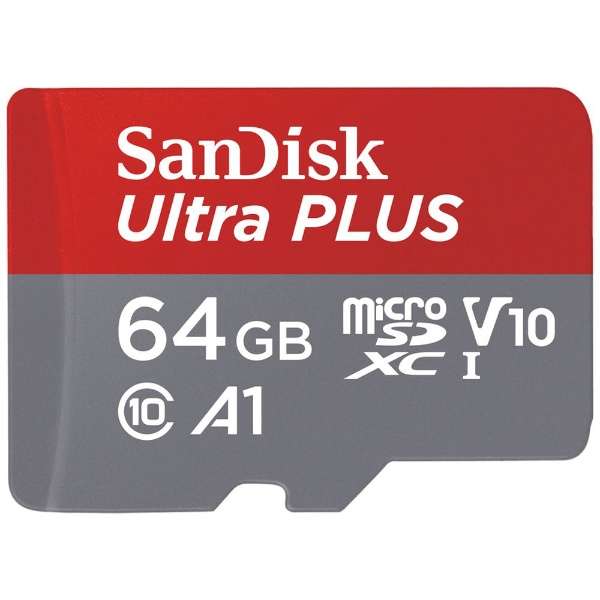 microSDXCカード[64GB/Class10] ウルトラ シリーズ Ultra PLUS SDSQUBC-064G-JB3CD [Class10 /64GB]_1