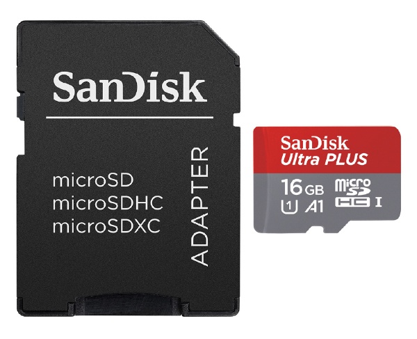 microSDHCカード [16GB/Class10] ウルトラ シリーズ Ultra PLUS SDSQUBC-016G-JB3CD  [Class10 /16GB]