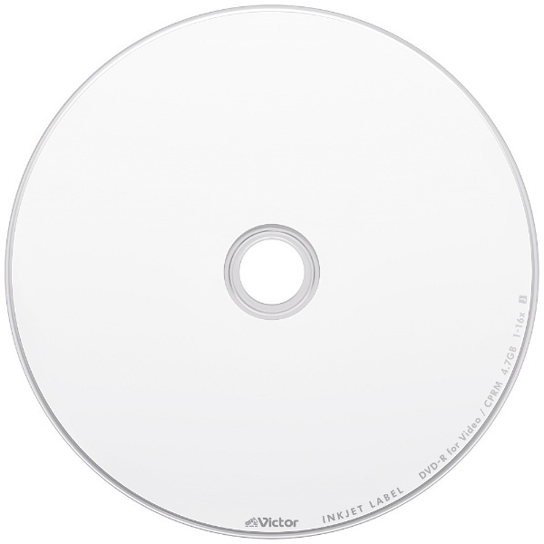 録画用DVD-R Victor（ビクター） VHR12JP10J1 [10枚 /4.7GB /インクジェットプリンター対応]  Verbatim｜バーベイタム 通販