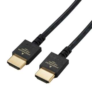 HDMIケーブル ブラック DH-HDP14ES10BK [1m /HDMI⇔HDMI /スリムタイプ /イーサネット対応]