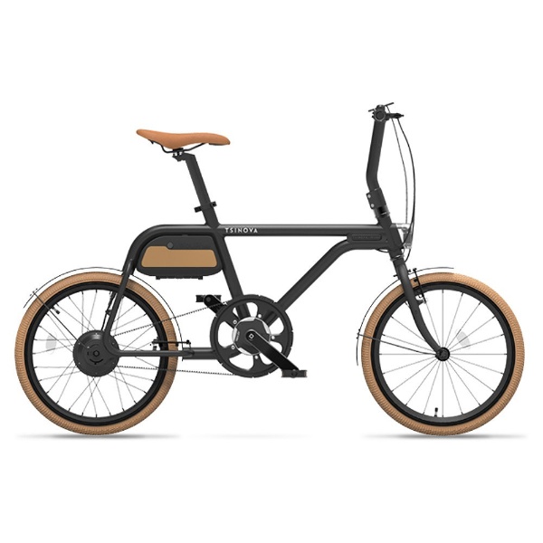 eバイク】 20型 電動アシスト自転車 TS01（黒檀/シングルシフト 