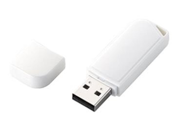 MF-HMU208GWH/NS USBメモリ MF-HMU2WHNSシリーズ ホワイト [8GB /USB2.0 /USB TypeA /キャップ式]  エレコム｜ELECOM 通販