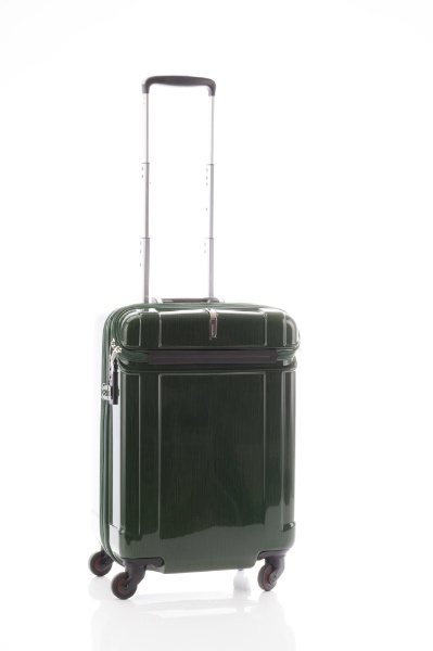 トップオープンスーツケース お手軽価格で贈りやすい 39L シェルパー ヘアライングリーン TSAロック搭載 上品な 85-76347