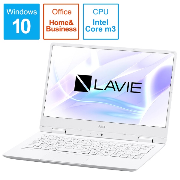LAVIE Note Mobile ノートパソコン パールホワイト PC-NM350KAW [12.5