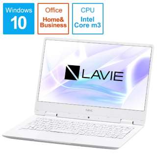 LAVIE Note Mobile m[gp\R p[zCg PC-NM350KAW [12.5^ /Windows10 Home /intel Core m3 /Office HomeandBusiness /F4GB /SSDF128GB /2018N1f]