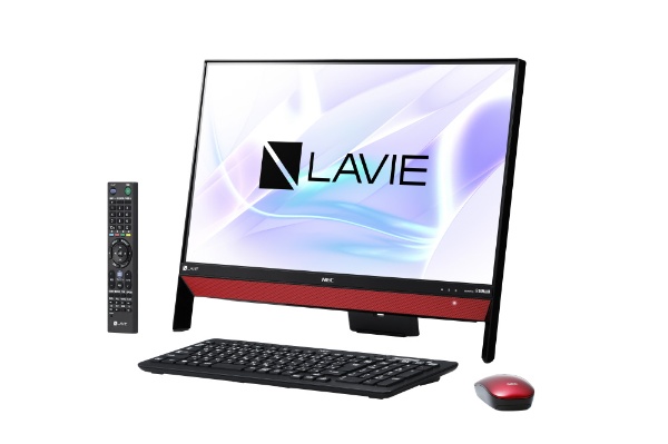 PC-DA370KAR デスクトップパソコン LAVIE Desk ラズベリーレッド [23.8型 /intel Celeron /メモリ：4GB  /HDD：1TB /2018年春]