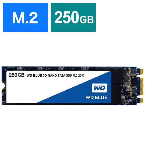 WDS250G2B0B 内蔵SSD WD BLUE 3D NAND SATA SSD [250GB /M.2] 【バルク