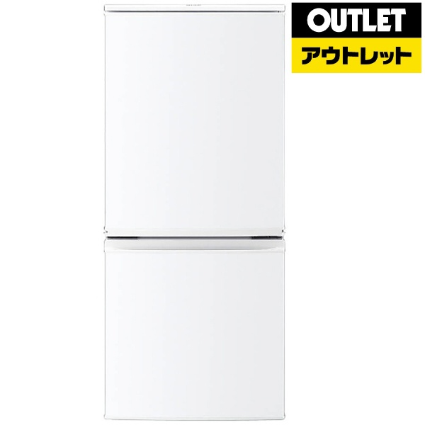 SJ-D14C-W 冷蔵庫 ホワイト系 [2ドア /右開き/左開き付け替えタイプ 