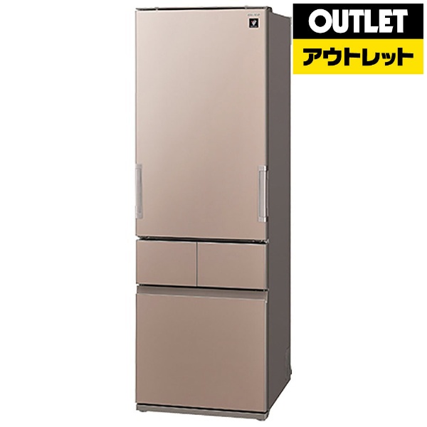 【アウトレット品】 SJ-GT41B-T 冷蔵庫 プラズマクラスター冷蔵庫 サテンブラウン [4ドア /左右開きタイプ /410L] 【生産完了品】