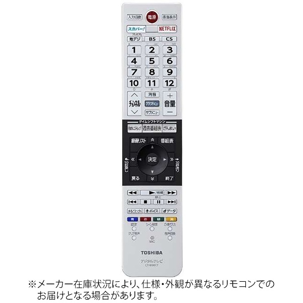 購買 純正テレビ用リモコン 数量限定 CT90477