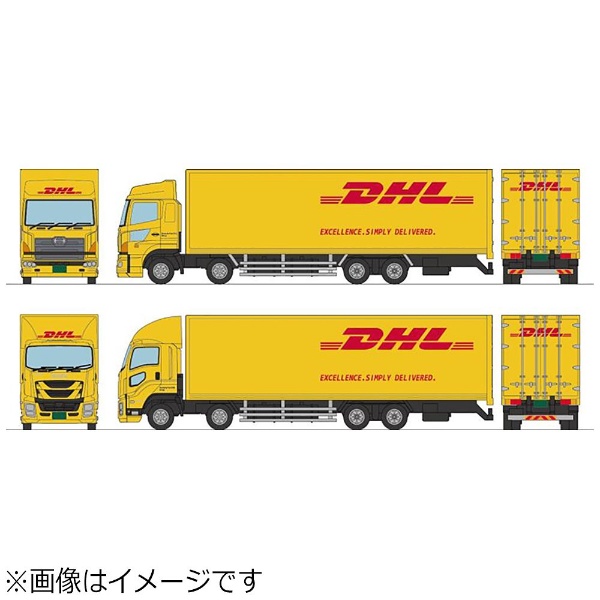 産直商品＜新品＞ トミーテック トラックコレクション　DHL 大型トラックセット　1/150サイズ トラック、トレーラー