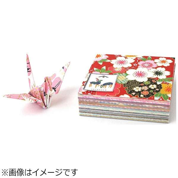 Origami Paper Yuzen Pattern on Washi 35 - 230 mm - 1 sheet