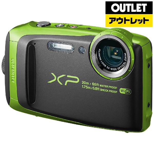 【アウトレット品】 コンパクトデジタルカメラ FinePix（ファインピックス） [防水+防塵+耐衝撃] XP120 ライム 【生産完了品】