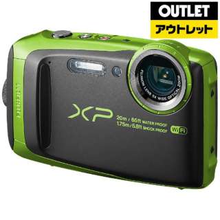 [奥特莱斯商品] 小型的数码照相机FinePix(很好选取)[防水+防尘+耐衝撃]XP120酸橙[生产完毕物品]