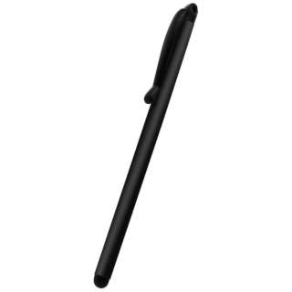 〔タッチペン：静電式〕　超軽量ストラップホール付きスリムタッチペン OWL-TPSE06-BK ブラック