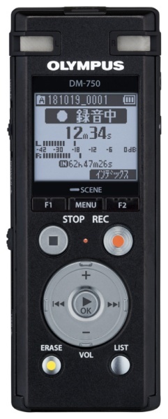 DM-750 ICレコーダー Voice-Trek ブラック [4GB] オリンパス｜OLYMPUS 通販 | ビックカメラ.com