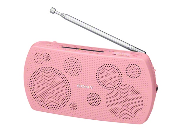 携帯ラジオ ピンク SRF-19PC AM ディスカウント FM ワイドFM対応 人気