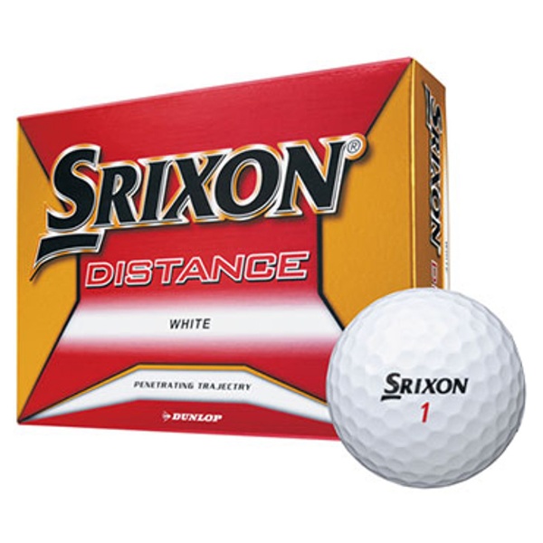 ゴルフボール スリクソン ディスタンス SRIXON DISTANCE《1ダース(12球)/ホワイト》 【オウンネーム非対応】
