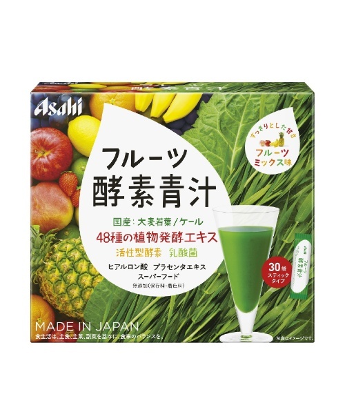 フルーツ酵素青汁30袋　アサヒグループ食品｜Asahi　〔栄養補助食品〕　Group　Foods　通販