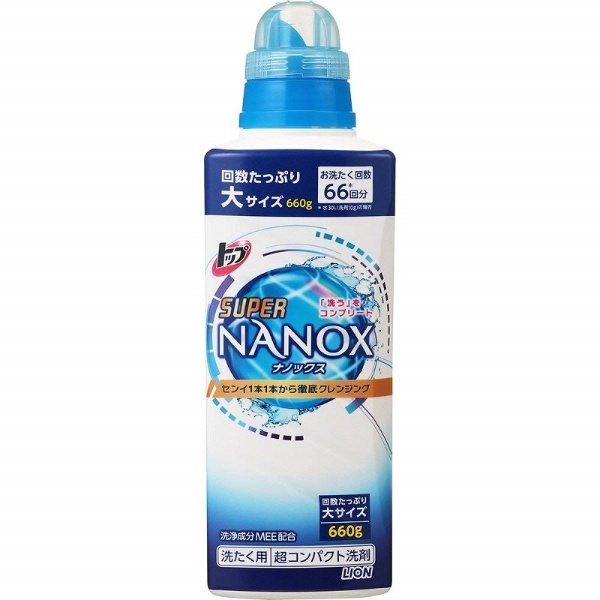 トップ スーパーNANOX（ナノックス） 本体大（660g）〔衣類用洗剤〕 LION｜ライオン 通販 | ビックカメラ.com