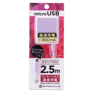 mmicro USBn P[ǔ^AC[d 1.8A 2.5m BAUT oCIbg BCACM1825VI