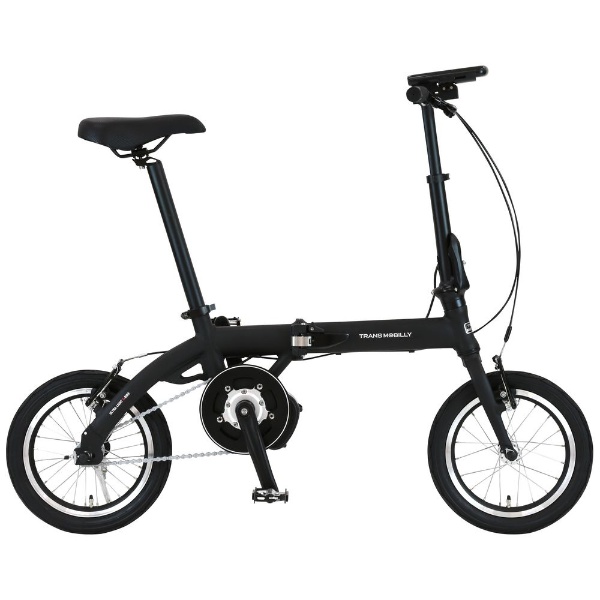 【eバイク】 14型 電動折りたたみ自転車 ULTRA LIGHT E-BIKE TRANS MOBILLY（ブラック/シングルシフト）  92201-01 140E-BK 【キャンセル・返品不可】