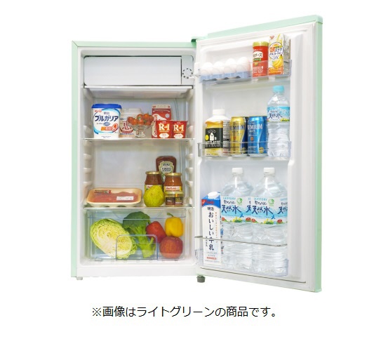 WRD-1085-W 冷蔵庫 レトロ冷蔵庫シリーズ レトロホワイト [1ドア /右 