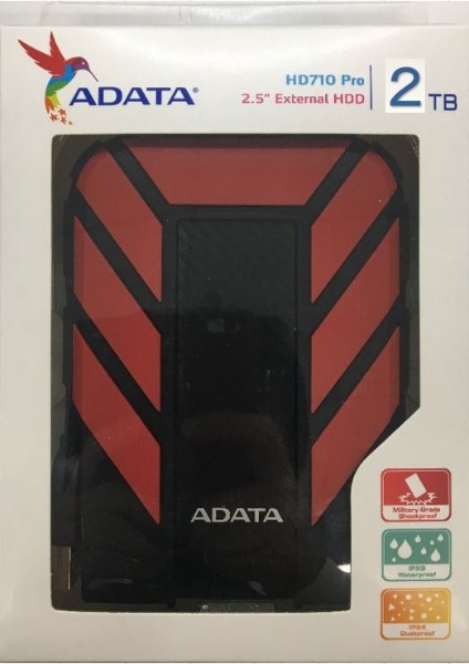 AHD710P-2TU31-CRD 外付けHDD レッド [2TB /ポータブル型] エイデータ｜ADATA 通販 | ビックカメラ.com