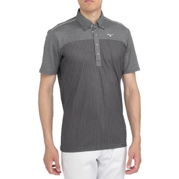 メンズ ゴルフポロシャツ ストレッチソフトシャツ（XLサイズ/ブラック ...
