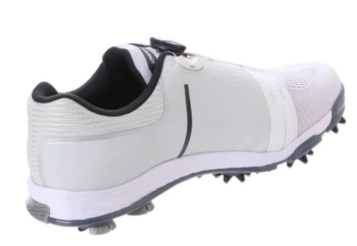 26.5cm メンズ ゴルフシューズ UA SPORT BOA X-W(ホワイト×ブラック/靴