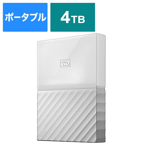 WDBYFT0040BWT-JESN 外付けHDD ホワイト [4TB /ポータブル型]