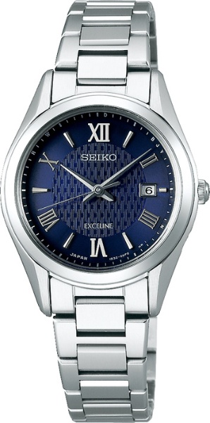 セイコー SEIKO 腕時計 レディース SWCW147 ドルチェ＆エクセリーヌ 電波ソーラー（1B32） ネイビーxシルバー アナログ表示