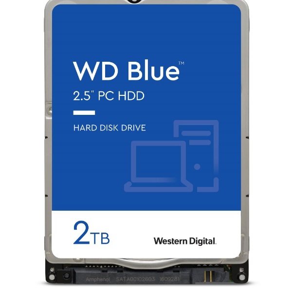 WD20SPZX 内蔵HDD SATA接続 WD BLUE [2TB /2.5インチ] 【バルク品】