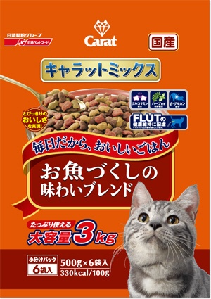 キャラットミックス お魚づくしの味わいブレンド 3kg ペットライン｜PETLINE 通販 | ビックカメラ.com