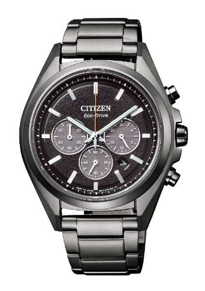 【腕時計】CITIZEN ブラックチタン クロノグラフ CA4394-54Eエコドライブ
