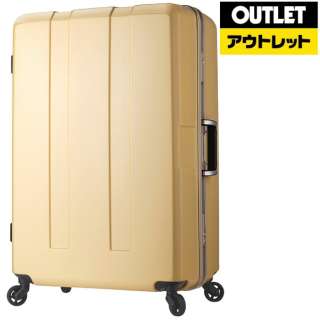 【アウトレット品】 軽量&大容量スーツケース 71L 6019-64 ミルキーベージュ 【数量限定品】